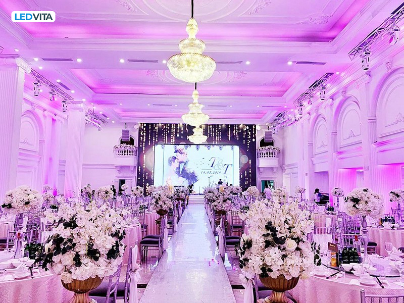 Màn Hình Led nhà hàng tiệc cưới